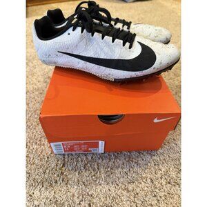 Nike Zoom Rival S 9.5Track Field Sprint Spike Racing Shoe -Black White -Women 11